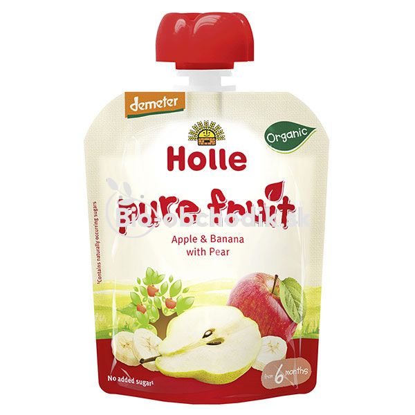 Download Fruit purée apple, pear Holle 90g - herbal-bio.com